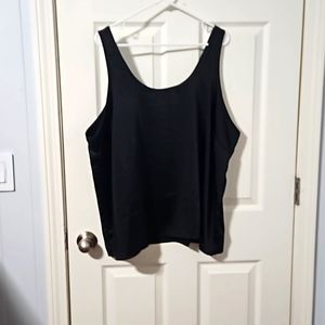 Black Shiny Tank Top